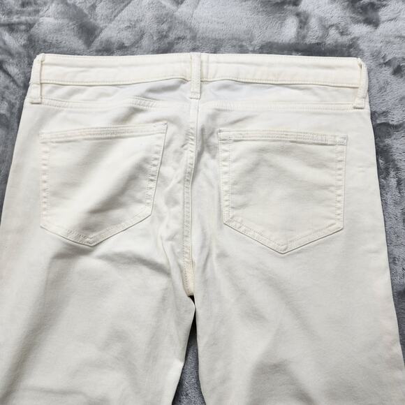 M1858 New York Jeans Womens 6/28 White Paulina Ankle Low Rise Skinny Stretch - Picture 4 of 14